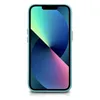 iCarer Litchi Premium Leather Case skórzane etui iPhone 14 Plus magnetyczne z MagSafe zielony (WMI14220711-GN)