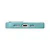iCarer Litchi Premium Leather Case skórzane etui iPhone 14 Plus magnetyczne z MagSafe zielony (WMI14220711-GN)