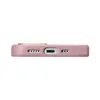 iCarer Litchi Premium Leather Case skórzane etui iPhone 14 Plus magnetyczne z MagSafe różowy (WMI14220711-PK)