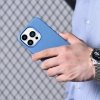 iCarer Litchi Premium Leather Case skórzane etui iPhone 14 Pro Max magnetyczne z MagSafe jasnoniebieski (WMI14220712-LB)
