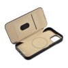 iCarer CE Premium Leather Folio Case skórzane etui iPhone 14 z klapką magnetyczne MagSafe czarny (WMI14220713-BK)