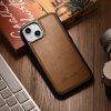 iCarer Leather Oil Wax etui pokryte naturalną skórą do iPhone 14 brązowy (WMI14220717-TN)