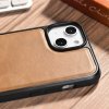 iCarer Leather Oil Wax etui pokryte naturalną skórą do iPhone 14 brązowy (WMI14220717-TN)