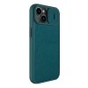 Nillkin Qin Leather Pro Case etui iPhone 14 Plus osłona na aparat kabura pokrowiec obudowa z klapką zielony