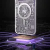 Kingxbar PQY Geek Series magnetyczne etui iPhone 14 Pro MagSafe srebrne