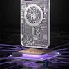 Kingxbar PQY Geek Series magnetyczne etui iPhone 14 Pro Max MagSafe srebrne