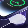 Kingxbar PQY Ice Crystal Series magnetyczne etui iPhone 14 MagSafe srebrne