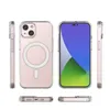 Etui magnetyczne Clear Magnetic Case z MagSafe do iPhone 14  ze srebrnym ringiem - przezroczyste