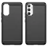 Carbon Case etui do Samsung Galaxy A34 5G elastyczny silikonowy karbonowy pokrowiec czarne