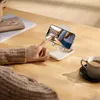 Regulowany stojak na telefon z lusterkiem Baseus Seashell Series - beżowy
