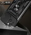Pancerne etui z podstawką i osłoną aparatu do iPhone 15 Plus Hybrid Armor Camshield - różowe