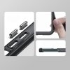 Wzmocnione etui z elastyczną ramką do iPhone 15 Pro Outer Space - czarne