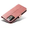 Etui portfel z klapką podstawką do iPhone 15 Pro Magnet Case - różowe