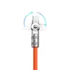 Kabel kątowy Dudao L24AL USB-A - Lightning o rotacji 180° 30W 1m - pomarańczowy