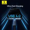 Kabel Baseus CB000068 USB-C - USB-C 240W PD 8K 60Hz 1m - czarny