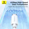 Kabel Baseus CB000066 USB-C - USB-C 240W PD 8K 60Hz 1m - biały