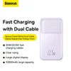 Powerbank Baseus Comet Series z wyświetlaczem 10000mAh 22.5W - fioletowy + kabel USB-A / USB-C