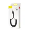 Kabel Baseus Fish Eye kabel USB-A / USB-C 2A 1m - czarny