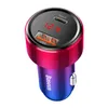 Ładowarka samochodowa Baseus Magic Series PPS USB-C / USB-A 45W PD QC 5A - różowo-niebieska