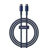 Kabel Baseus Tungsten Gold USB-C / USB-C 100W 1m - granatowy