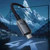 Kabel Baseus Crystal Shine CB000089 USB-C / USB-C USB3.2 100W 20Gbps 1.5m - czarny