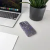 Etui Glitter Case MagSafe na iPhone 16 Plus - fioletowe z brokatem