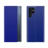 New Sleep Case etui do Samsung Galaxy S24 FE pokrowiec z klapką i podstawką - niebieskie