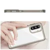 Etui Outer Space Case do Samsung Galaxy A26 pokrowiec z elastyczną ramką  - półprzezroczyste, czarne
