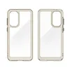 Etui Outer Space Case do Samsung Galaxy A36 pokrowiec z elastyczną ramką  - półprzezroczyste, czarne