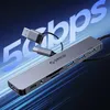 Hub USB-A/USB-C Orico YSA7-U3 stacja dokująca 4x USB-A 2.0 + 1x USB-A 3.0 + 2x USB-C 2.0 - szary