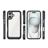 Etui Outer Space Case na iPhone 16e pokrowiec z elastyczną ramką - czarne
