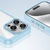 Etui Outer Space Case na iPhone 16e pokrowiec z elastyczną ramką - niebieskie