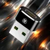 Adapter Baseus Mini przejściówka z USB-C na USB-A - czarny