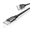 Baseus Yiven kabel przewód w materiałowym oplocie USB / Lightning 1,8M czarny (CALYW-A01)