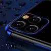 Clear Color case żelowy pokrowiec etui z metaliczną ramką iPhone 12 Pro Max niebieski