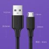Ugreen kabel przewód USB - micro USB 2,4 A 480 Mbps 1,5 m czarny (US289 60137)