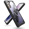 Ringke Fusion X Design etui pancerny pokrowiec z ramką Samsung Galaxy S21+ 5G (S21 Plus 5G) czarny (Cross) (XDSG0053)