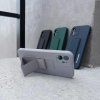 Wozinsky Kickstand Case silikonowe etui z podstawką iPhone 12 szare