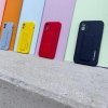 Wozinsky Kickstand Case silikonowe etui z podstawką iPhone 12 żółte