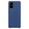 Silicone Case elastyczne silikonowe etui pokrowiec Samsung Galaxy A72 4G ciemnoniebieski