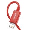 Baseus Superior kabel USB - Lightning 2,4 A 1 m czerwony (CALYS-A09)