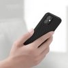 Nillkin Textured Case wytrzymałe wzmocnione etui z żelową ramką i nylonem na tyle iPhone 12 mini czarny