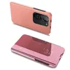 Clear View Case futerał etui z klapką Xiaomi Redmi K40 Pro+ / K40 Pro / K40 / Poco F3 różowy