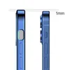 Joyroom New Beauty Series ultra cienkie przezroczyste etui z metaliczną ramką do iPhone 12 Pro czarny (JR-BP743)