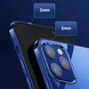 Joyroom New Beautiful Series ultra cienkie przezroczyste etui z metaliczną ramką do iPhone 12 Pro Max zielony (JR-BP796)