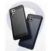 Carbon Case elastyczne etui pokrowiec Samsung Galaxy A22 4G czarny