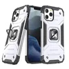 Wozinsky Ring Armor pancerne hybrydowe etui pokrowiec + magnetyczny uchwyt iPhone 13 Pro Max srebrny