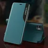 Eco Leather View Case elegancki futerał etui z klapką i funkcją podstawki iPhone 13 Pro niebieski