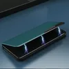 Eco Leather View Case elegancki futerał etui z klapką i funkcją podstawki iPhone 13 Pro zielony