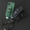 Rope case żelowe etui ze smyczą łańcuszkiem torebka smycz iPhone SE 2022 / SE 2020 / iPhone 8 / iPhone 7 niebieski